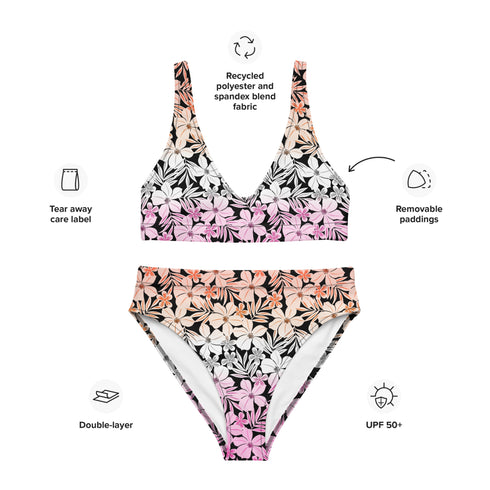 Lesbian Pride Aloha High-Waisted Bikini